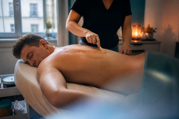 épilation à la cire chaude pour homme à Morsang